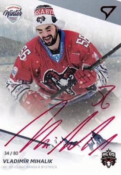 2018-19 SportZoo Tipsport Liga Winter Classic - Autograph #W02 Vladimir Mihalik Front