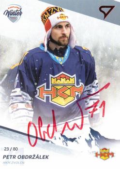 2018-19 SportZoo Tipsport Liga Winter Classic - Autograph #W28 Petr Obdrzalek Front
