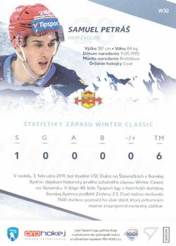 2018-19 SportZoo Tipsport Liga Winter Classic - Autograph #W32 Samuel Petras Back