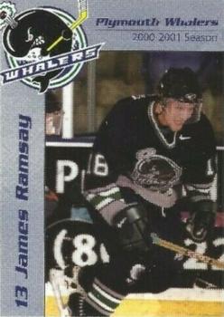 2000-01 Remerica Plymouth Whalers (OHL) #A-10 James Ramsay Front