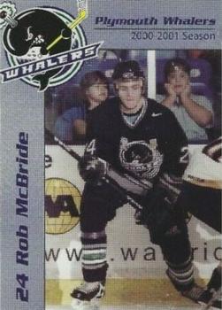 2000-01 Remerica Plymouth Whalers (OHL) #A-16 Bob McBride Front