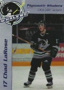 2000-01 Remerica Plymouth Whalers (OHL) #B-03 Chad LaRose Front