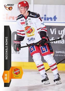 2015-16 Playercards HockeyAllsvenskan #HA-042 Simon Stensson Front