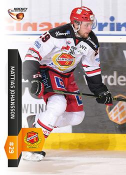 2015-16 Playercards HockeyAllsvenskan #HA-044 Mattias Johansson Front