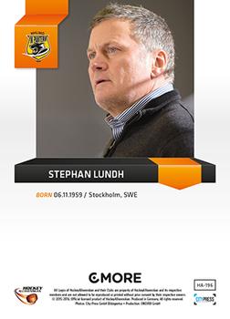 2015-16 Playercards HockeyAllsvenskan #HA-196 Stephan Lundh Back