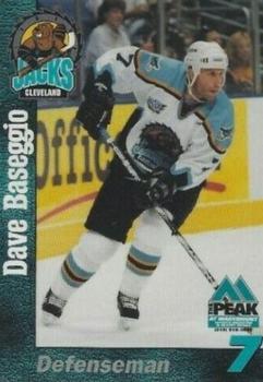 1998-99 Cleveland Lumberjacks (IHL) #3 Dave Baseggio Front