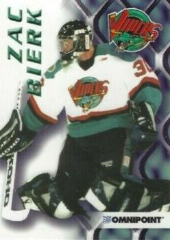 1999-00 Omnipoint Detroit Vipers (IHL) #10 Zac Bierk Front
