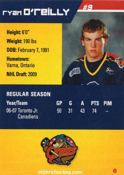 2007-08 Erie Otters (OHL) #6 Ryan O'Reilly Back