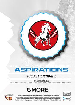 2015-16 Playercards HockeyAllsvenskan - Aspirations #HA-AS22 Tobias Liljendahl Back
