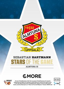 2015-16 Playercards HockeyAllsvenskan - Stars of the Game #HA-SG02 Sebastian Hartmann Back