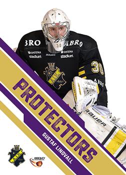 2015-16 Playercards HockeyAllsvenskan - Protectors #HA-PR01 Gustaf Lindvall Front