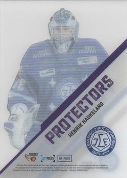 2015-16 Playercards HockeyAllsvenskan - Protectors #HA-PR06 Henrik Haukeland Back