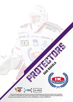 2015-16 Playercards HockeyAllsvenskan - Protectors #HA-PR08 Dan Bakala Back