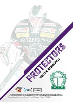 2015-16 Playercards HockeyAllsvenskan - Protectors #HA-PR12 Wictor Ragnewall Back