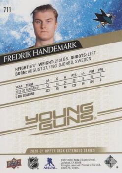 2020-21 Upper Deck - Silver Foil #711 Fredrik Handemark Back