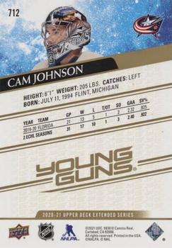 2020-21 Upper Deck - Silver Foil #712 Cam Johnson Back