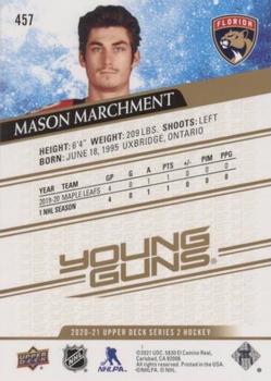 2020-21 Upper Deck - Speckled Rainbow #457 Mason Marchment Back