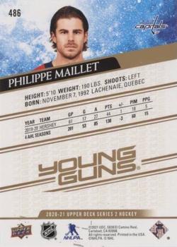 2020-21 Upper Deck - Speckled Rainbow #486 Philippe Maillet Back