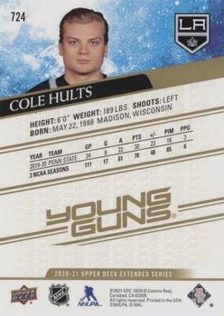 2020-21 Upper Deck - Speckled Rainbow #724 Cole Hults Back
