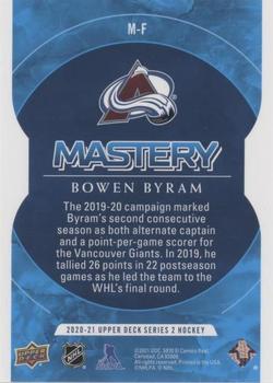 2020-21 Upper Deck - Mastery Achievement #M-F Bowen Byram Back
