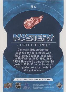 2020-21 Upper Deck - Mastery Achievement #M-G Gordie Howe Back