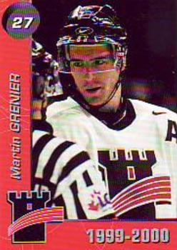 1999-00 Cartes, Timbres et Monnaies Sainte-Foy Quebec Remparts (QMJHL) #16 Martin Grenier Front