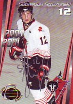 2000-01 Cartes, Timbres et Monnaies Sainte-Foy Rouyn-Noranda Huskies (QMJHL) - Autographs #5 Sebastien Strozynski Front
