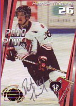 2000-01 Cartes, Timbres et Monnaies Sainte-Foy Rouyn-Noranda Huskies (QMJHL) - Autographs #14 Patrice Theriault Front