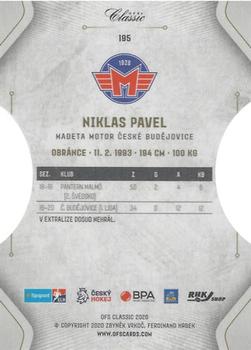 2020-21 OFS Classic Série I - Hobby Cut #195 Niklas Pavel Back