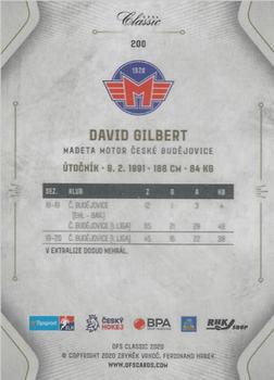 2020-21 OFS Classic Série I - Blue Ice Water #200 David Gilbert Back