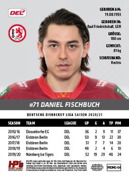 2020-21 Playercards Promos (DEL) #PROMO-04 Daniel Fischbuch Back