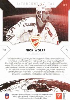 2020-21 SportZoo Tipos Extraliga - Intercontinental #IC7 Nick Wolff Back