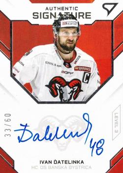 2020-21 SportZoo Tipos Extraliga - Authentic Signature Level 3 #SL3-1 Ivan Datelinka Front