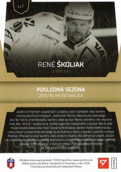2020-21 SportZoo Tipos Extraliga - League Legends #LL7 Rene Skoliak Back