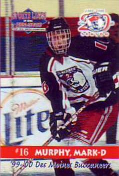 1999-00 Roox Des Moines Buccaneers (USHL) #12 Mark Murphy Front