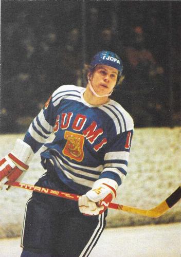 1973-74 IIHF World Championships Postcards #NNO Seppo Ahokainen Front