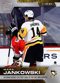 2020-21 Topps Now NHL Stickers #2 Mark Jankowski Front