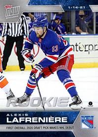 2020-21 Topps Now NHL Stickers #4 Alexis Lafrenière Front