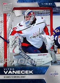 2020-21 Topps Now NHL Stickers #7 Vitek Vanecek Front