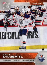 2020-21 Topps Now NHL Stickers #17 Leon Draisaitl Front