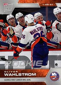 2020-21 Topps Now NHL Stickers #21 Oliver Wahlstrom Front