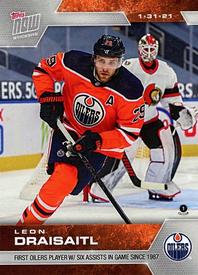 2020-21 Topps Now NHL Stickers #26 Leon Draisaitl Front