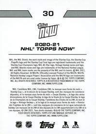 2020-21 Topps Now NHL Stickers #30 Patrick Kane Back