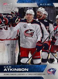 2020-21 Topps Now NHL Stickers #38 Cam Atkinson Front