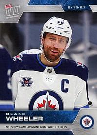 2020-21 Topps Now NHL Stickers #44 Blake Wheeler Front
