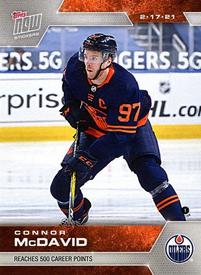 2020-21 Topps Now NHL Stickers #46 Connor McDavid Front