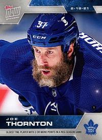 2020-21 Topps Now NHL Stickers #47 Joe Thornton Front