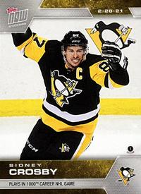 2020-21 Topps Now NHL Stickers #48 Sidney Crosby Front