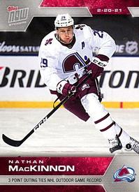 2020-21 Topps Now NHL Stickers #51 Nathan MacKinnon Front