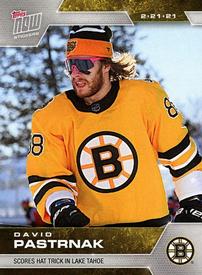 2020-21 Topps Now NHL Stickers #52 David Pastrnak Front